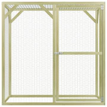 Durable Chicken Cage 1.5x1.5m - Wood & Steel | HipoMarket