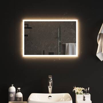 Stylish LED Bathroom Mirror 40x60 cm | HipoMarket