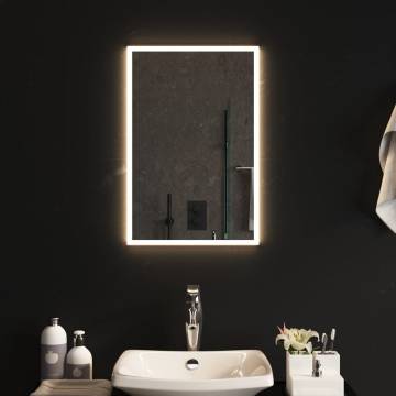 Stylish LED Bathroom Mirror 40x60 cm | HipoMarket