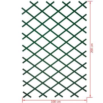 Nature Garden Trellis 100x200 cm - PVC Green - Hipomarket