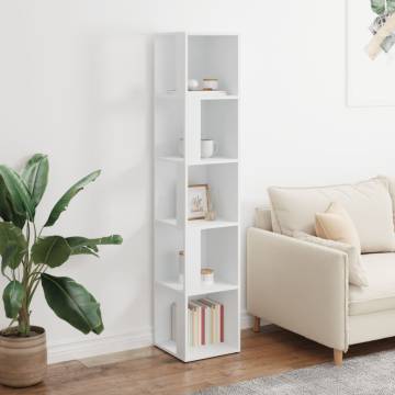 Corner Cabinet White 33x33x164.5 cm | Stylish Storage Solution