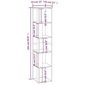 Corner Cabinet White 33x33x164.5 cm | Stylish Storage Solution