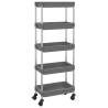 5-Tier Kitchen Trolley Grey - Organize Your Space | Hipo Market