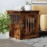 Dog Crate Furniture Smoked Oak 55x75x65 cm Engineered Wood Colour smoked oak Size 55 x 75 x 65 cm 