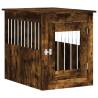 Dog Crate Furniture Smoked Oak - 55x75x65 cm | HipoMarket