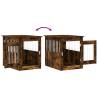 Dog Crate Furniture Smoked Oak - 55x75x65 cm | HipoMarket