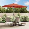 Outdoor Parasol with Metal Pole 300x200 cm Terracotta Colour terracotta Quantity in Package 1 