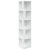 Stylish High Gloss White Corner Cabinet | 33x33 cm