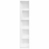 Stylish High Gloss White Corner Cabinet | 33x33 cm