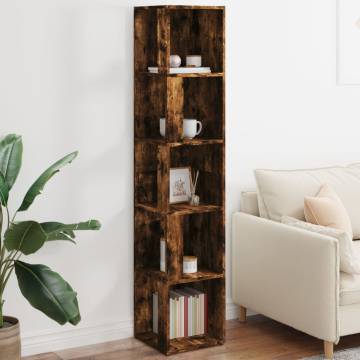 Corner Cabinet Smoked Oak - Stylish Storage Solution