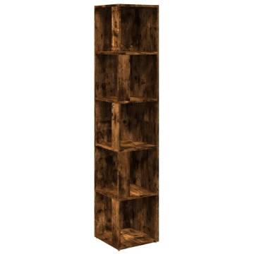 Corner Cabinet Smoked Oak - Stylish Storage Solution