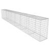 Gabion Wall with Cover - Galvanised Steel 600x50x100 cm