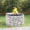 Gabion Fire Pit Ø 100 cm Galvanised Iron - Durable & Stylish