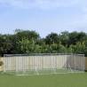 Outdoor Dog Kennel Silver 8x4x2 m - Galvanised Steel