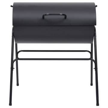 Barrel Grill with 2 Cooking Grids - Heavy-Duty BBQ - 80x95 cm