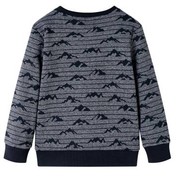 Kids' Sweatshirt Navy Melange 116 - Affordable Comfort