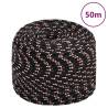 Boat Rope Black 8 mm 50 m Polypropylene Colour black and red Quantity in Package 1 Length 50 m Diameter 8 mm 