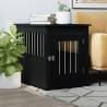 Dog Crate Furniture Black 55x75x65 cm Engineered Wood Colour black Size 55 x 75 x 65 cm 