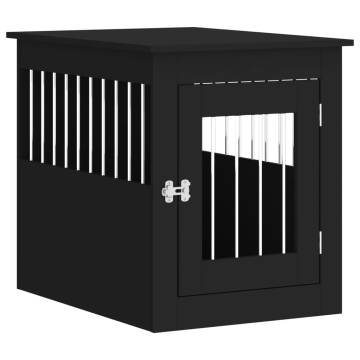 Stylish Dog Crate Furniture - Black 55x75x65 cm