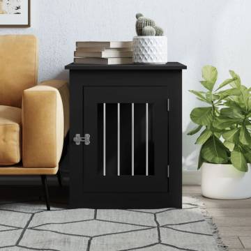 Stylish Dog Crate Furniture - Black 55x75x65 cm