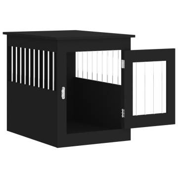 Stylish Dog Crate Furniture - Black 55x75x65 cm