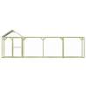 Durable Chicken Cage 6x1.5x2m - Impregnated Wood & Steel