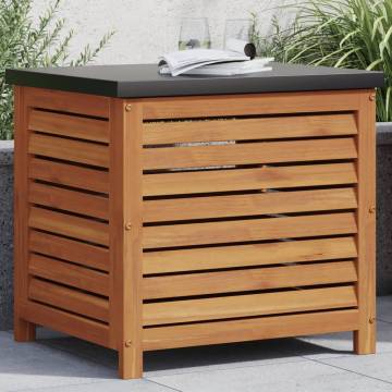 Garden Storage Box 60x50x55 cm - Solid Acacia Wood