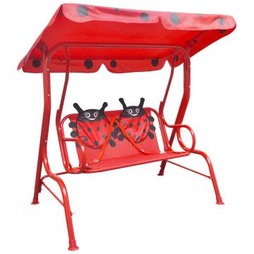 Kids Swing Seat Red - Safe & Fun Garden Swing for Children