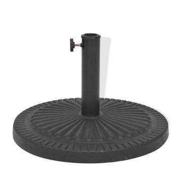 Parasol Base Resin Round Black 14 kg - Durable & Stylish