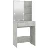 Dressing Table with LED - Concrete Grey - 60x40x140 cm