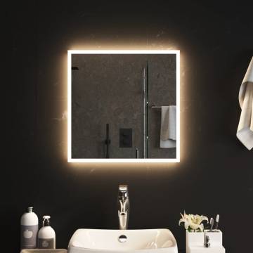 Stylish 50x50 cm LED Bathroom Mirror | Hipomarket