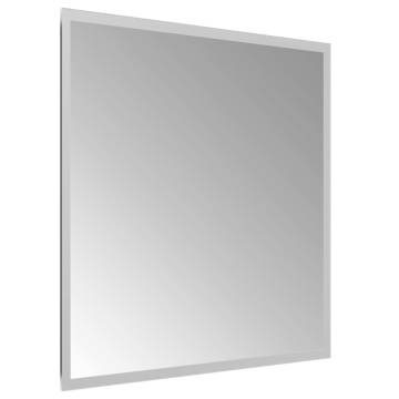 Stylish 50x50 cm LED Bathroom Mirror | Hipomarket