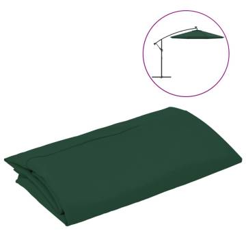 Replacement Green Fabric for Cantilever Umbrella - 300 cm