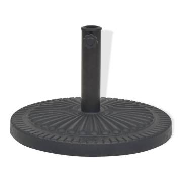 Parasol Base Resin Round Black 29 kg - Durable & Stylish