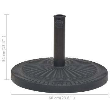 Parasol Base Resin Round Black 29 kg - Durable & Stylish