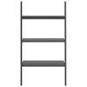 3-Tier Leaning Shelf Black | Space-Saving Storage Solution