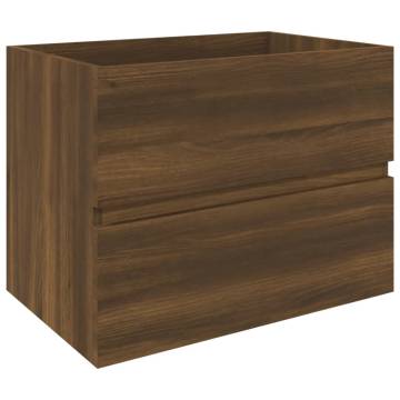 Sink Cabinet Brown Oak 60x38.5 cm - Stylish Bathroom Storage