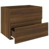 Sink Cabinet Brown Oak 60x38.5 cm - Stylish Bathroom Storage