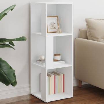 Stylish White Corner Cabinet - 33x33x100 cm | Hipo Market