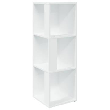 Stylish White Corner Cabinet - 33x33x100 cm | Hipo Market