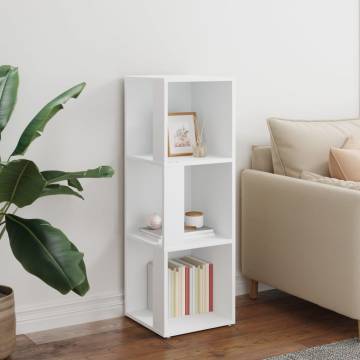 Stylish White Corner Cabinet - 33x33x100 cm | Hipo Market