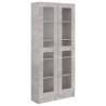 Vitrine Cabinet Concrete Grey 82.5x30.5 cm - Hipomarket UK