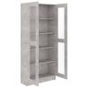 Vitrine Cabinet Concrete Grey 82.5x30.5 cm - Hipomarket UK