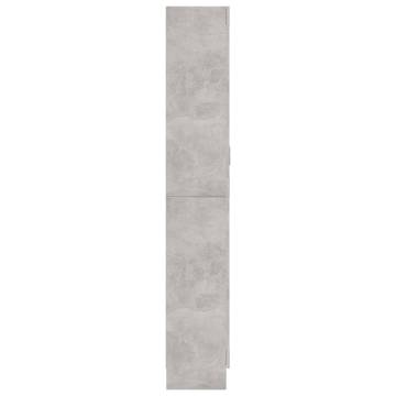 Vitrine Cabinet Concrete Grey 82.5x30.5 cm - Hipomarket UK