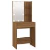 Dressing Table with LED - Brown Oak 60x40x140 cm | HipoMarket