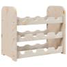 Wine Rack 43x25x37 cm – Solid Wood Pine Storage for 12 Bottles