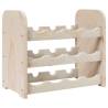 Wine Rack 43x25x37 cm – Solid Wood Pine Storage for 12 Bottles