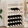 Wine Rack with Top Board 67.5x25x87 cm Solid Wood Pine Quantity in Package 1 Number of 36 Number of Bottles 