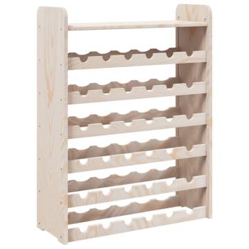 Wine Rack with Top Board - Solid Pine Wood, 36 Bottle Capacity