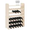 Wine Rack with Top Board - Solid Pine Wood, 36 Bottle Capacity